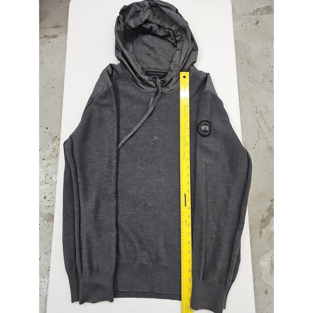 CANADA GOOSE Hooded Merino Wool Pull Over Sweater‎  Size XL